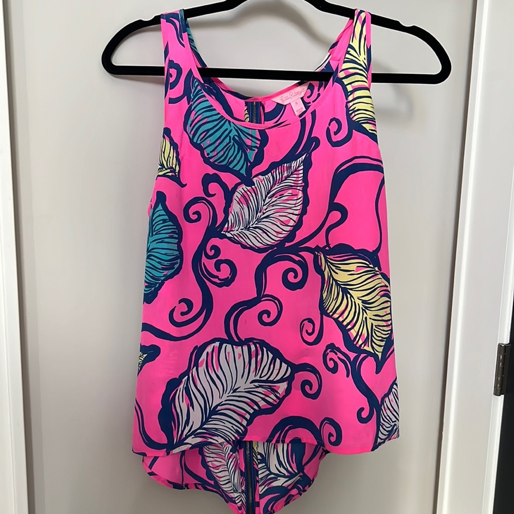 Lilly Pulitzer Zip Back Tank Top